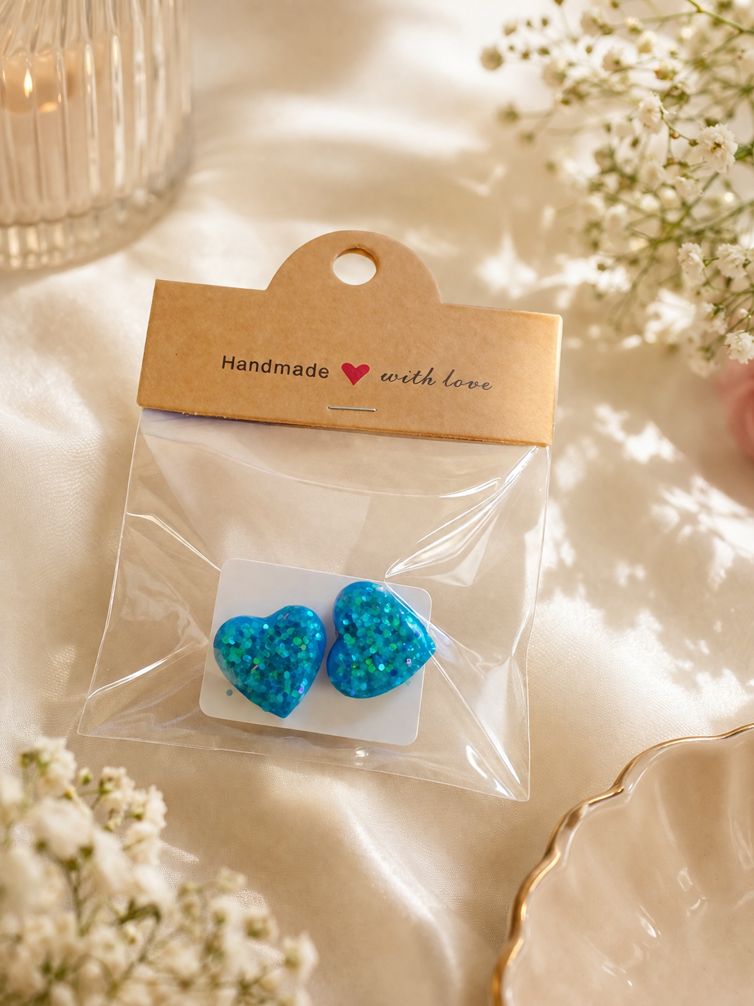 Twinkle Heart Studs