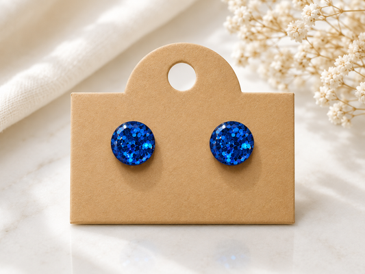 Midnight Sapphire Studs