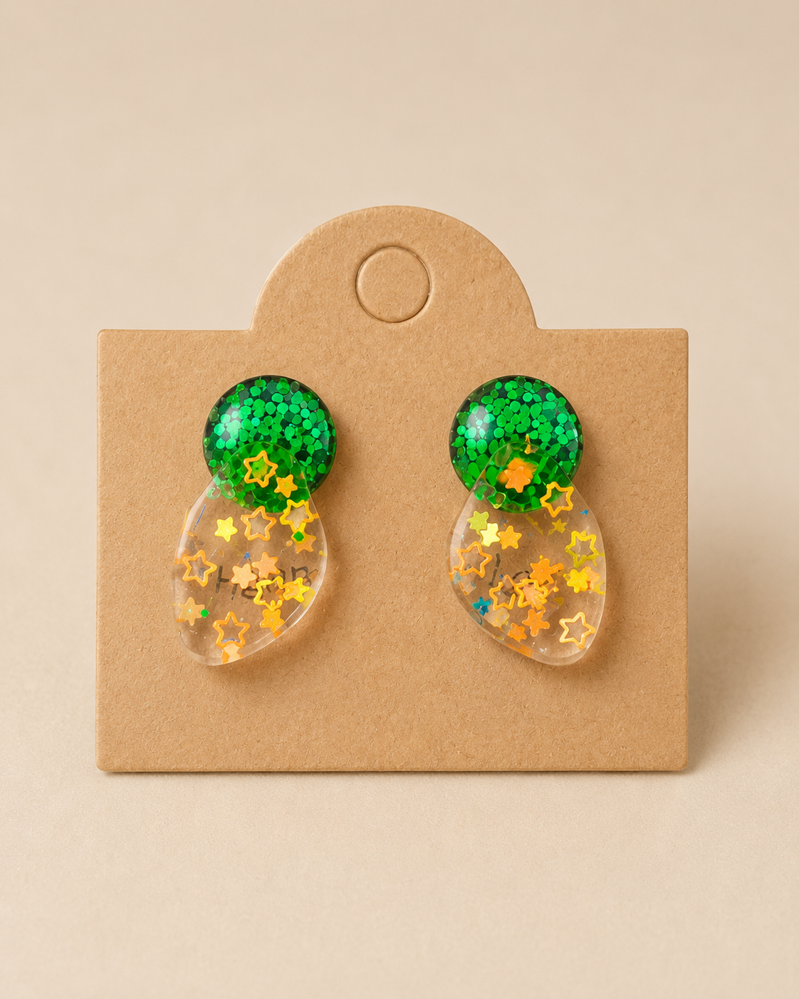 Emerald Stardust Earrings