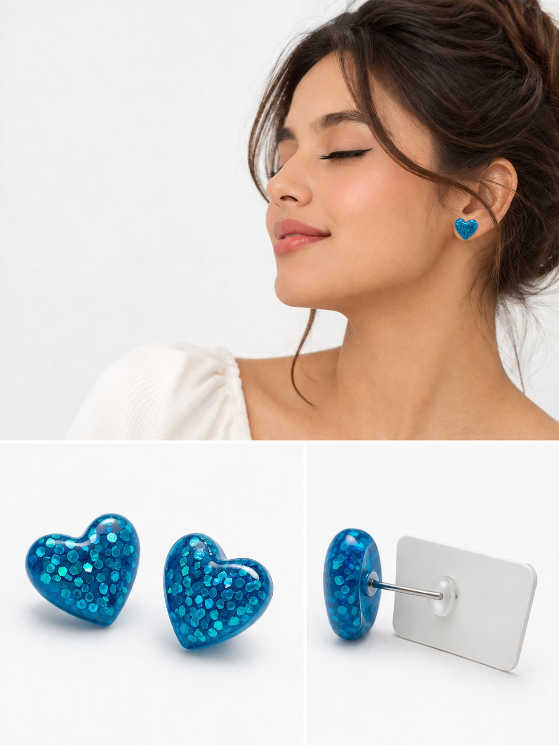 Twinkle Heart Studs