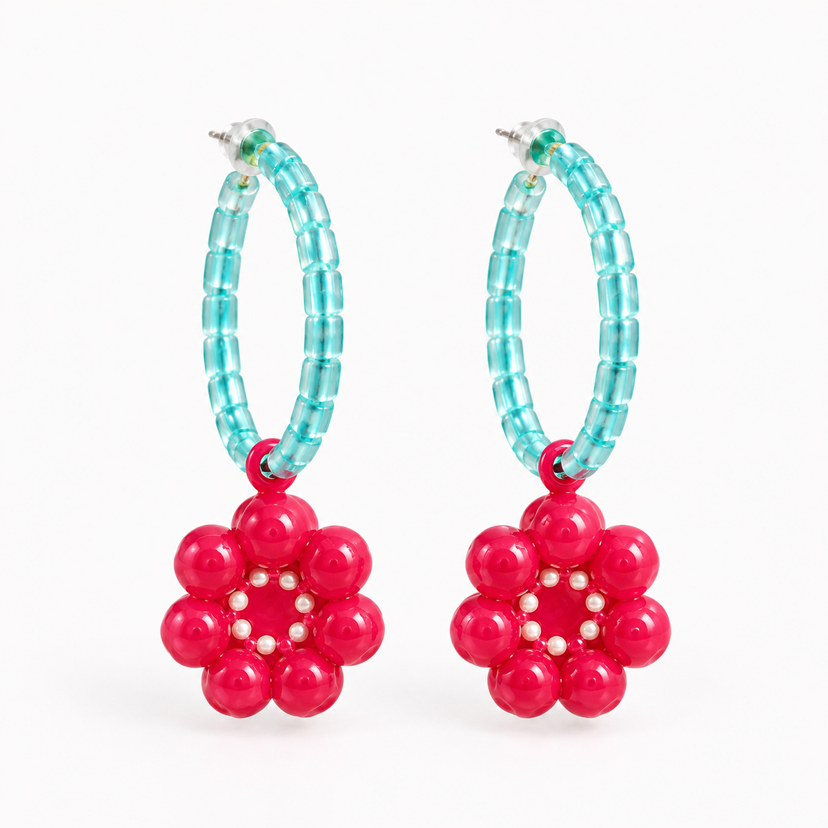 Flora Glow Hoop Earrings