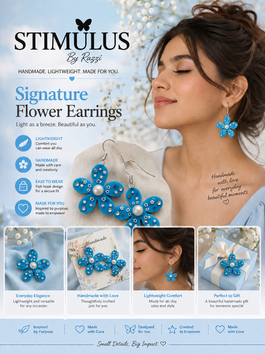Azure Blossom Earrings