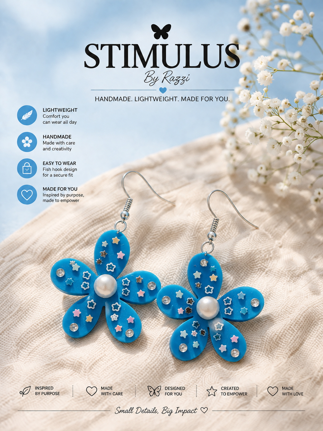 Azure Blossom Earrings