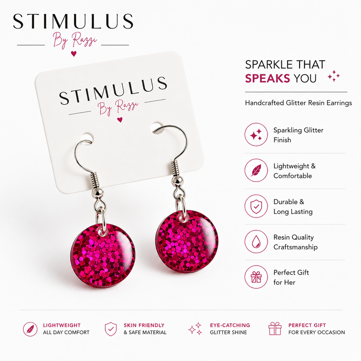 Rosé Radiance Earrings