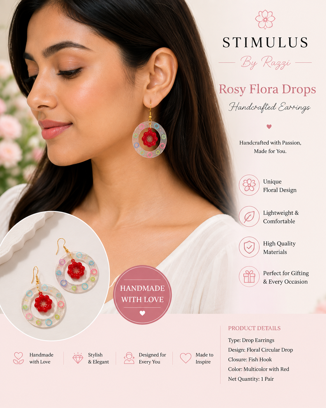 Carnival Bloom Hoops