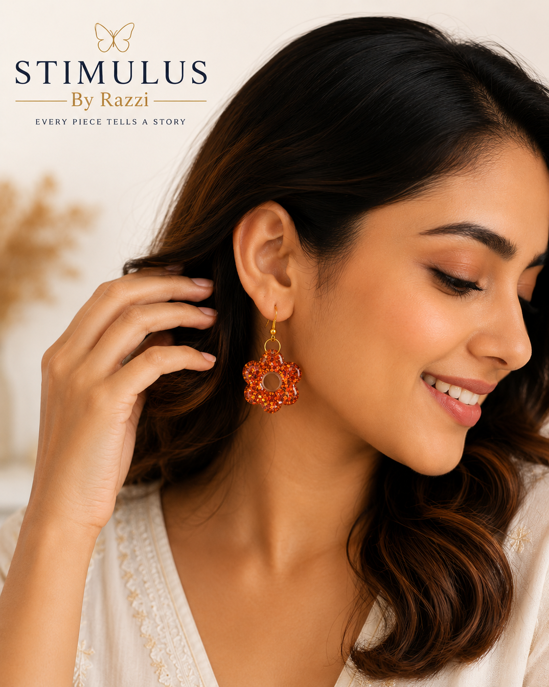 Bloom Éclat Orange Earring