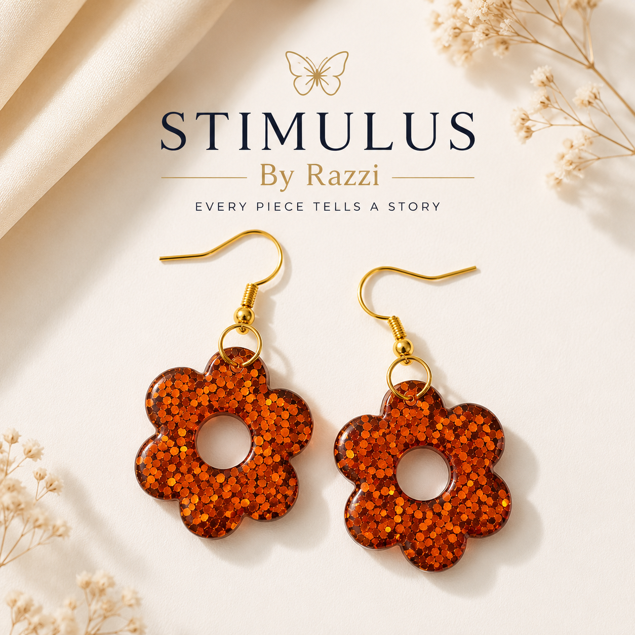Bloom Éclat Orange Earring