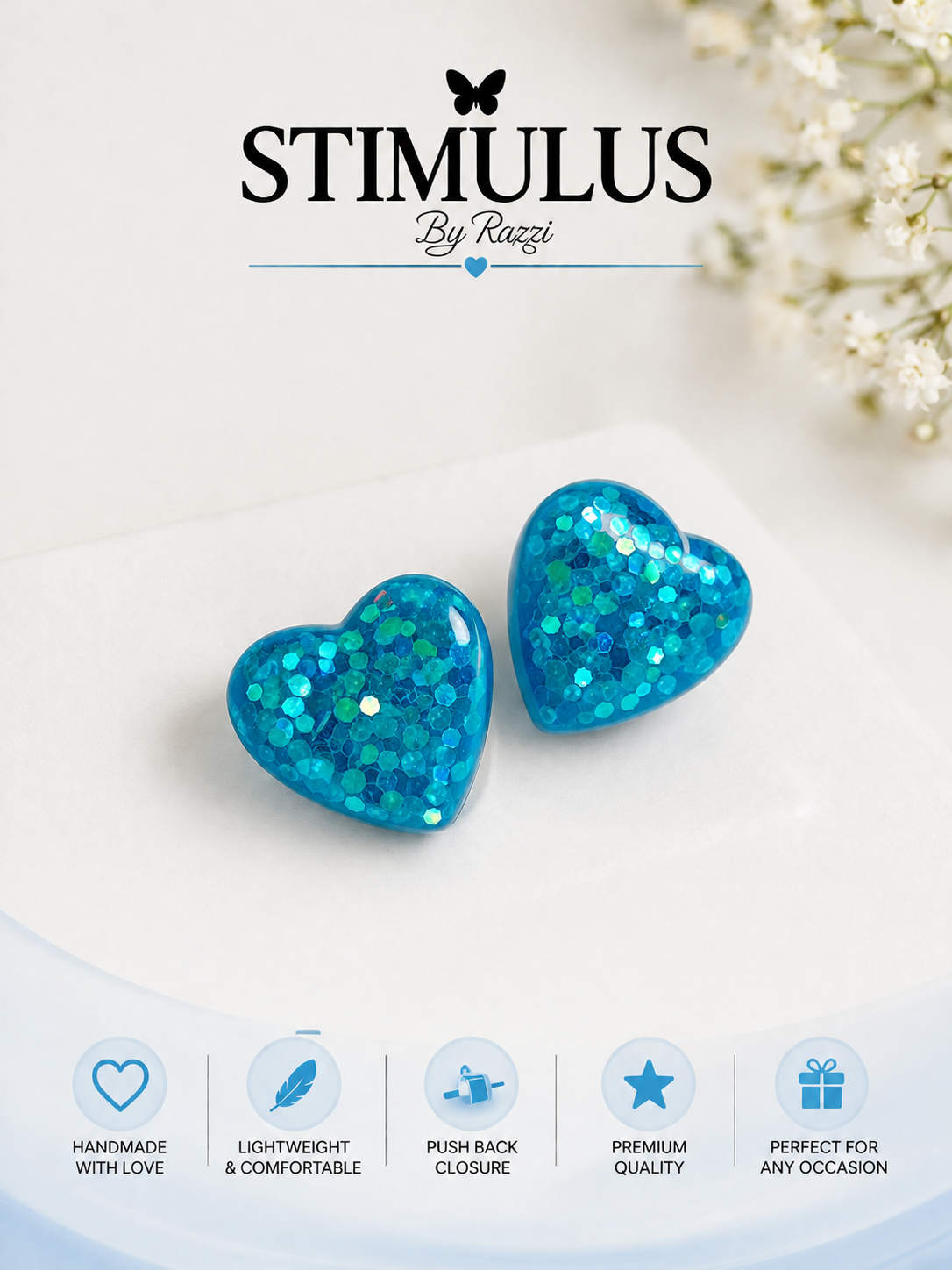 Twinkle Heart Studs